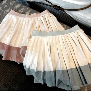 Athleta Pastel Pleated Athletic Skirt Set - Size XXL (16)